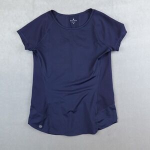 Athleta Lightspeed Tee Short Sleeve T Shirt Blue Womens Small